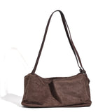 Vintage matte hobo bag, large capacity pillow bag, commuter versatile shoulder crossbody bag