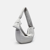 Elegant Folded Hobo Bag Ladies - Lightweight Large Capacity Shoulder Bag & Casual Cloth Crossbody Bag