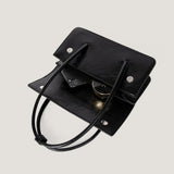 Design oil wax leather shoulder armpit bag, stylish tote bag, top handle purse for women