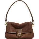 Elegant Autumn Soft Suede Underarm Bag - Stylish Crossbody Shoulder Bag with Large Capacity for Versatile Women