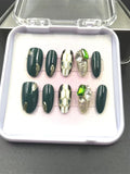 1037- Handmade press on nails fake nails removable