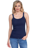 BASIC COTTON Free Spirit Premium Quality 100% Cotton Women's Tank Top. Proudly Made in Italy (616)