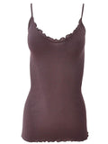 BASIC COTTON Free Spirit Premium Quality 100% Cotton Women's Spaghetti Straps Top Made in Italy (601)
