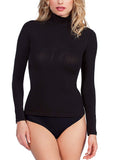 EGI Luxury Modal Women's Long Sleeved Turtleneck Top. Proudly Made in Italy.