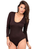 EGi Luxury Viscose Women's Bodysuit Long Sleeve. Proudly Made in Italy.