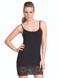 EGI Luxury Modal Women's Lace-Trimmed Full Slips Chemise. Proudly Made in Italy (1129)