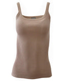 BASIC COTTON Free Spirit Premium Quality 100% Cotton Women's Tank Top. Proudly Made in Italy (616)