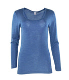 MaRe Luxury Merino Wool Blend Long Sleeve T-Shirt. Proudly Made in Italy.