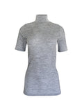 EGI Exclusive Merino Wool Blend Top with Short Sleeves. Proudly Made in Italy (8218)