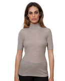 EGI Exclusive Merino Wool Blend Top with Short Sleeves. Proudly Made in Italy (8218)