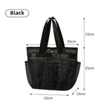 Mesh bath bag, mesh pocket tote swimming wash bag, men's bath towel bath bag, large storage bag