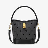 Fashion casual bucket bag, simple handbag, small tote bag, versatile commuter shoulder Crossbody bag