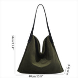 Corduroy large capacity hobo bag, tote bag women, casual commuting shoulder bag large,