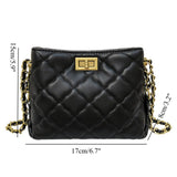 Mini crossbody purse women, spring and summer women's bags popular fashion versatile diamond chain crossbody bag,