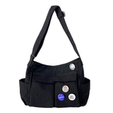 Retro Tooling Women's Shoulder Bag - Stylish Crossbody Canvas Bag with Large Capacity for Everyday Street Leisure