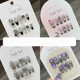 0938- Handmade press on nails fake nails removable