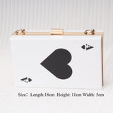 Spade A Versatile Chain Bag, Crossbody Square Bag, Acrylic Box Bag, Evening Purse, Clutch Purse