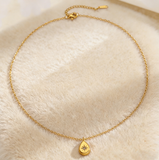 Minimalist Eight-Pointed Star Zircon Necklace