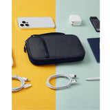 Zip Around Wristlet Wallet for Women, Headphone Cable Storage Bag, Travel Cable Storage Bag, Portable Wire Storage Bag