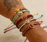 Handmade Woven Sport Bracelet Nylon Rope Adjustable Inspirational Gift