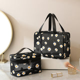Mesh Cosmetic Bag, Small Daisy Beach Wash Bag, Travel Women's Simple Storage Bag, Go Out Portable Mesh Shower Tote Bag,