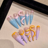1023- Handmade press on nails fake nails removable