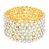Bubble Stone Stretch Evening Bracelet