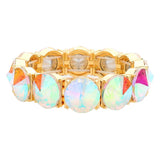 Round Stone Stretch Evening Bracelet