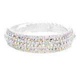 Rhinestone Pave Evening Bracelet