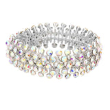 Crystal Round Bubble Stretch Evening Bracelet