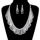 Rhinestone Crystal Bib Necklace