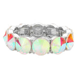 Round Stone Stretch Evening Bracelet
