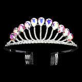 Teardrop Stone Accented Princess Tiara