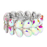 Teardrop Stone Embellished Evening Bracelet