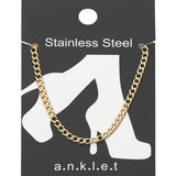 Stainless Steel Curb Chain Anklet