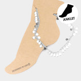 Metal Disc Station Anklet