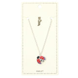 Enamel Ladybug Charm Anklet