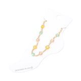 Flower Faceted Beaded Anklet