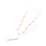 Flower Faceted Beaded Anklet