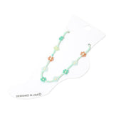 Flower Faceted Beaded Anklet