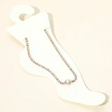 Rhinestone Cluster Evening Anklet