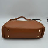 Slouchy Hobo Shoulder Bag with Knotted Strap Details and Gold-Tone Zipper Hardware