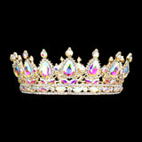 Teardrop Stone Accented Crown Tiara