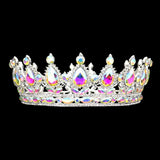 Teardrop Stone Accented Crown Tiara