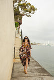 Actius Caftan Kaftan Dress in Rouge