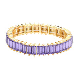 Rectangle Stone Stretch Evening Bracelet