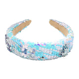 Reversible Hologram Sequin Headband