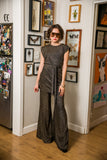 Aura Gold Tunic & Palazzo Pant Set