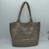 Woven Tote Bag with Matching Zipper Pouch