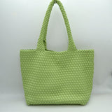 Woven Tote Bag with Matching Zipper Pouch